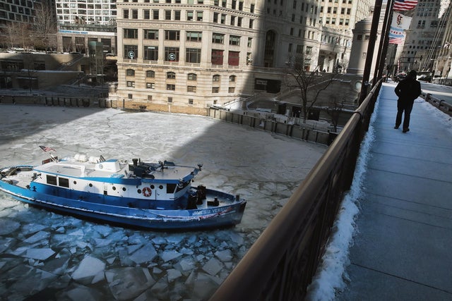 Polar Vortex Brings Extreme Cold Temperatures To Chicago