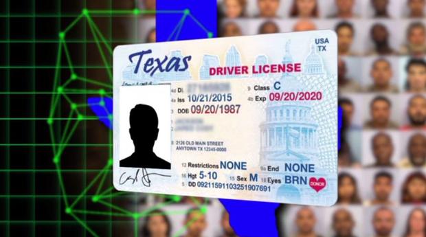 sample Texas drivers license 