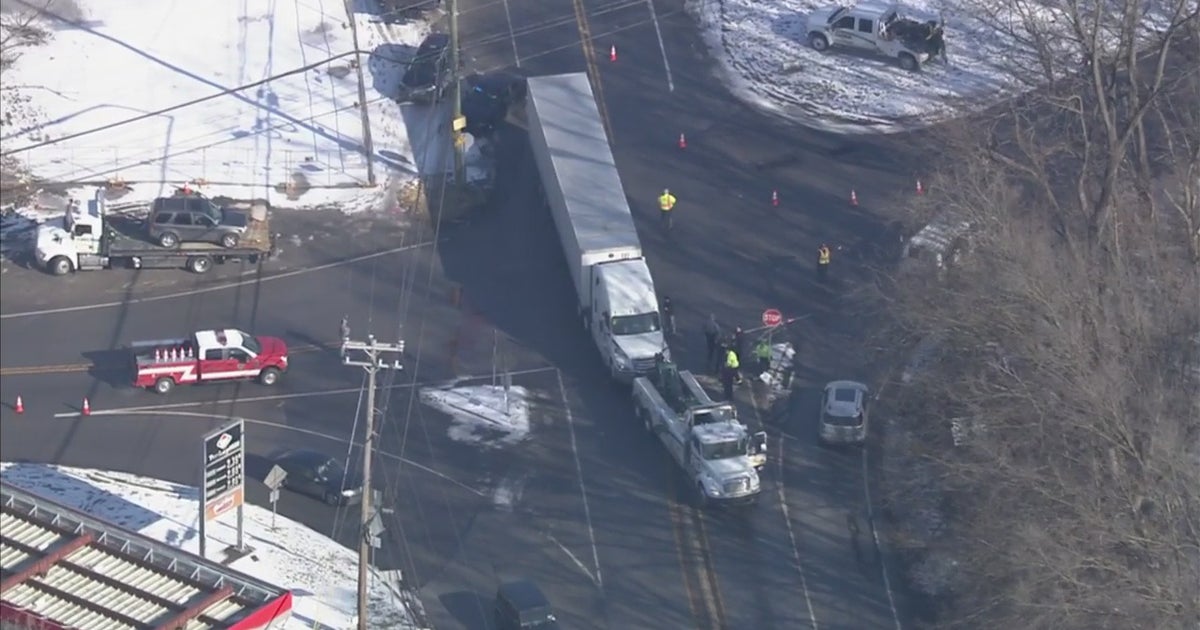 Crews Respond To Crash Involving TractorTrailer In Coatesville CBS