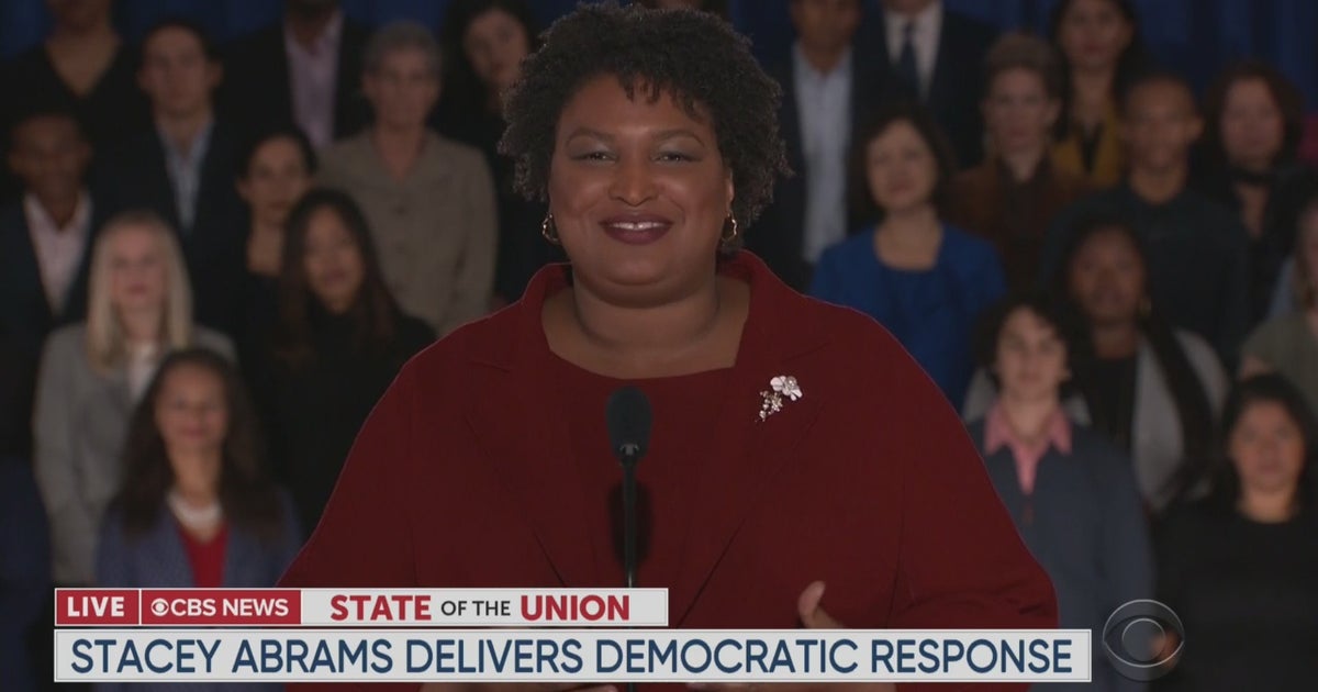 WATCH Stacey Abrams Delivers Democratic Response To SOTU CBS New York(00)