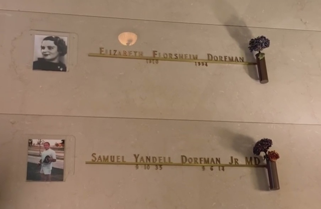 Sam and Elizabeth Dorfman's resting place