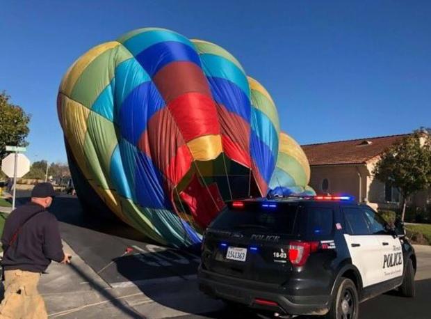 Hot Air Balloon Makes Emergency Landing In Murrieta Neighborhood 