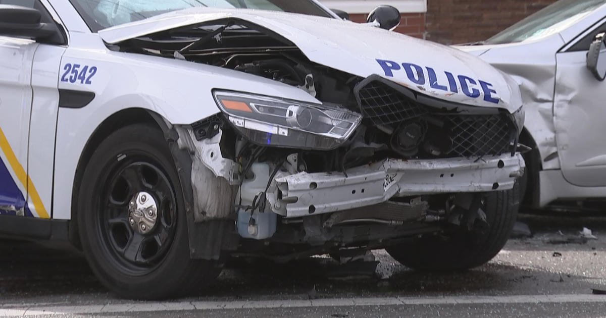 2 Police Officers, Civilian Injured In Kensington Crash, Police Say CBS Philadelphia