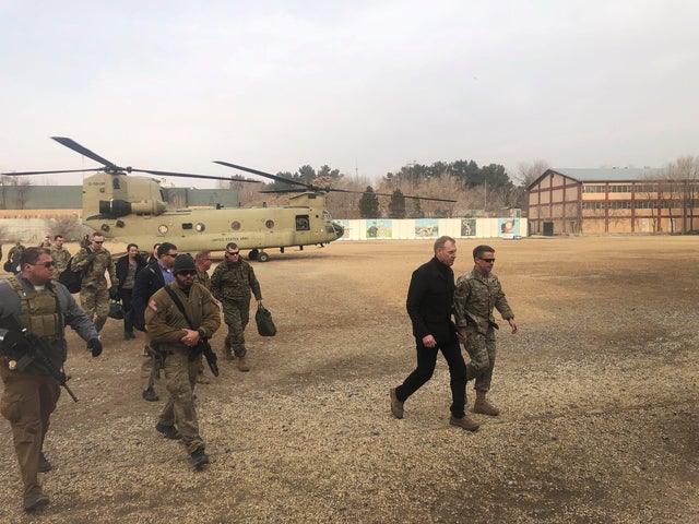 Acting U.S. defense secretary Patrick Shanahan arrives in Kabul