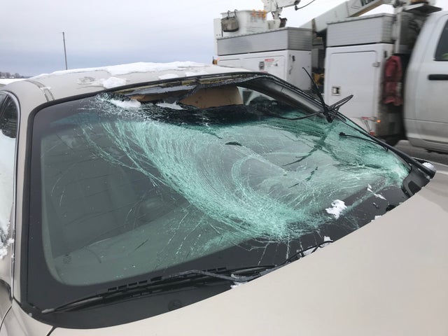 snow through windshield 1