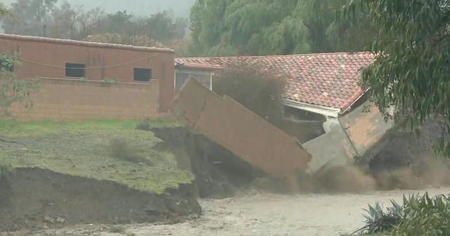 Heavy rains prompt dangerous mudslides in California - CBS News