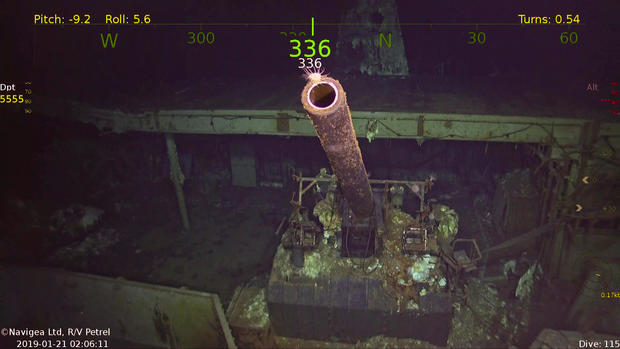 USS Hornet: Eerie underwater photos of WWII wreckage 