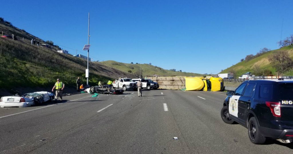 All Westbound Lanes Of I-80 Reopen After Tractor Trailer Overturns ...