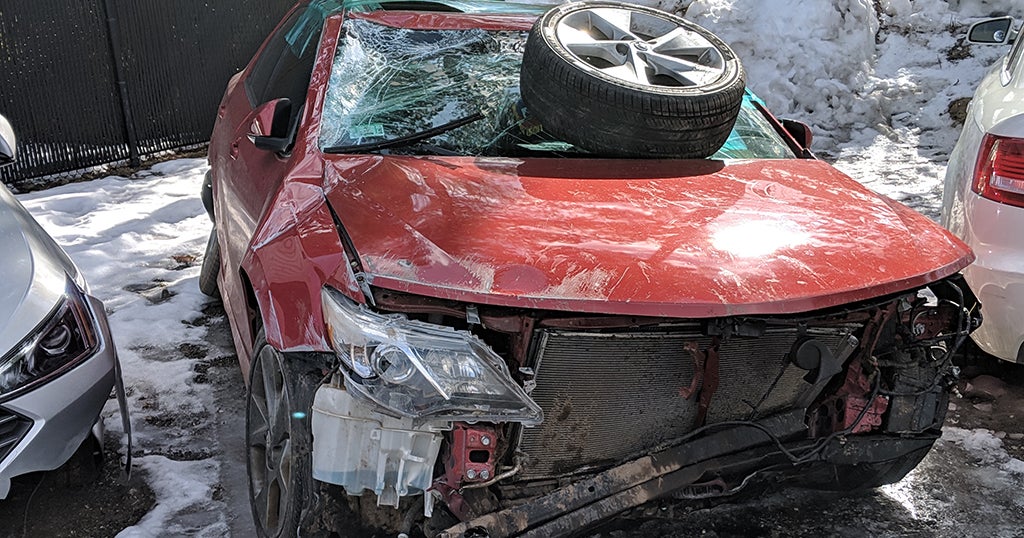 Unlicensed 17YearOld Crashes Stolen Car After Chase From Malden To N