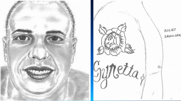 sketch of deceased man Dallas Police are trying to identify 