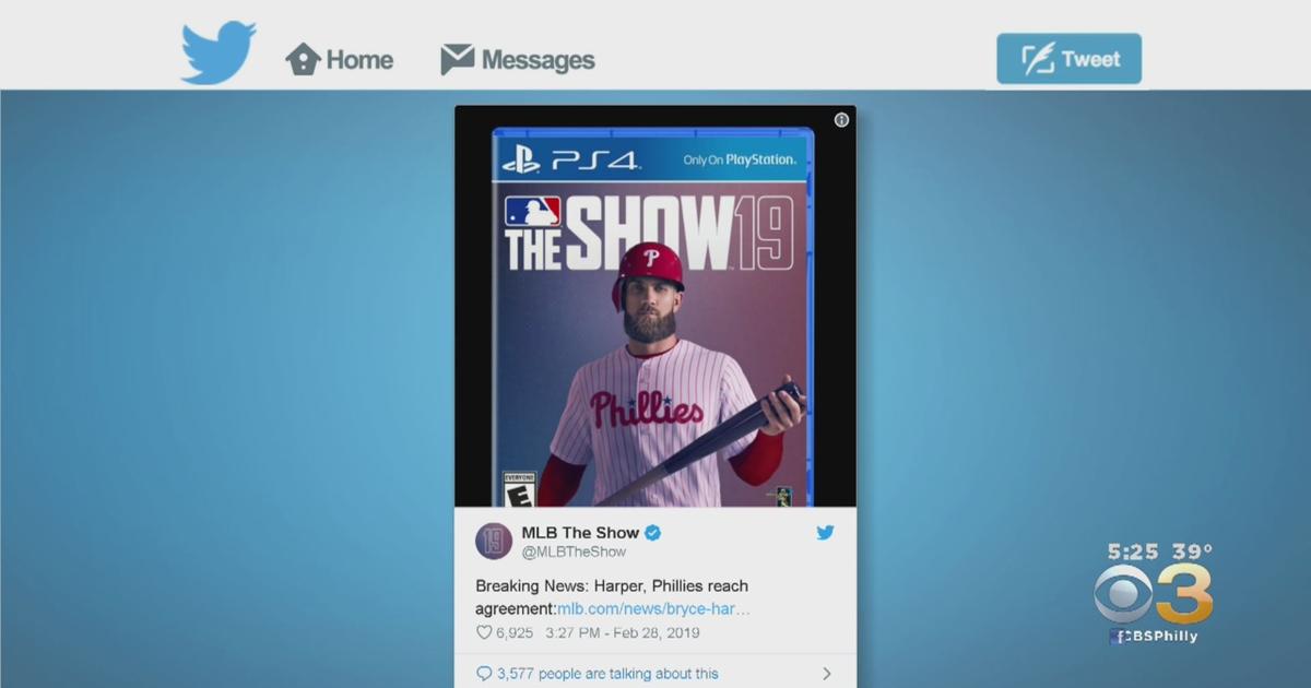 Bryce Harper fronts cover of MLB: The Show 19 in Phillies uniform