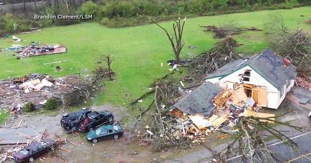 Deadly tornadoes in South destroy homes "in the blink of an eye" - CBS News
