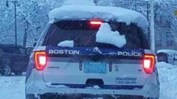 BPD vehicle snow on roof 
