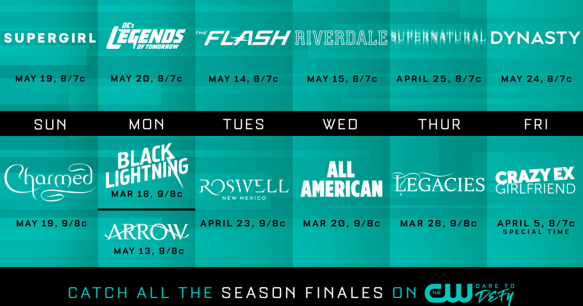 CW Sets Finale Dates For 'Black Lightning,' 'Riverdale,' And More CBS