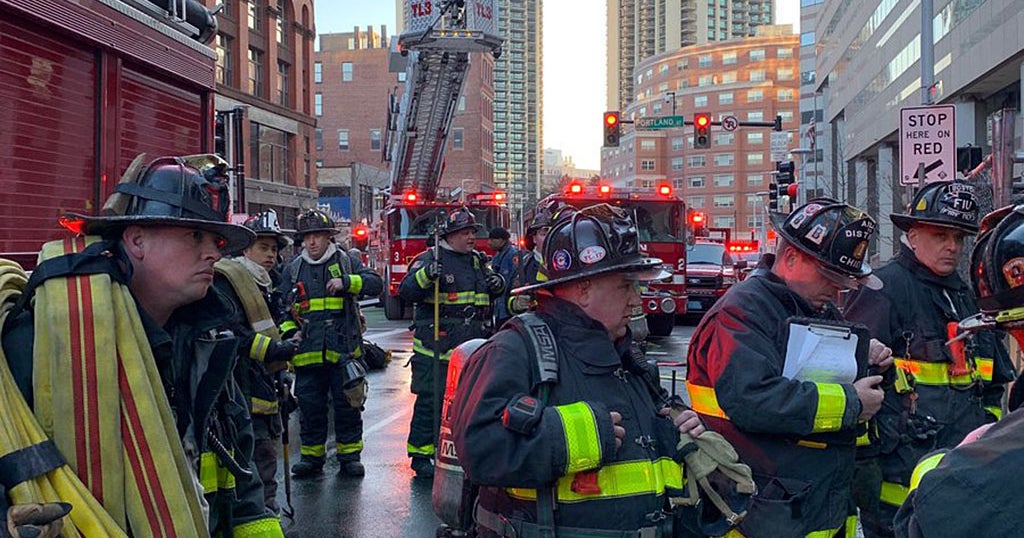 Firefighters Battle Fire In HighRise Under Construction Near TD Garden