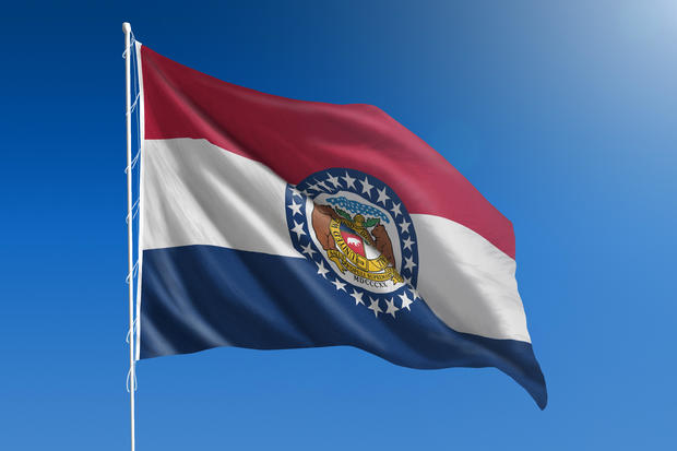 US state flag of Missouri 