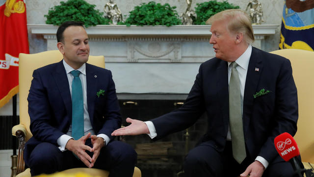 U.S. President Trump meets with Ireland's Prime Minister Varadkar at the White House in Washington 