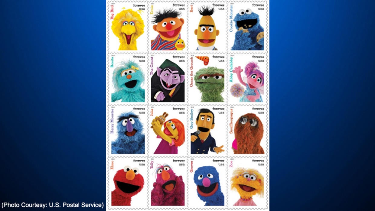 U.s. Postal Service Reveals 'sesame Street' Stamps - Cbs Pittsburgh