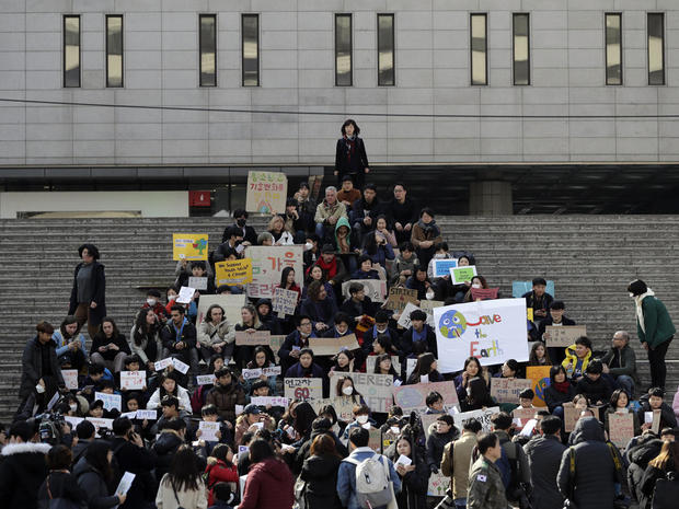 South Korea Climate Student Protests 