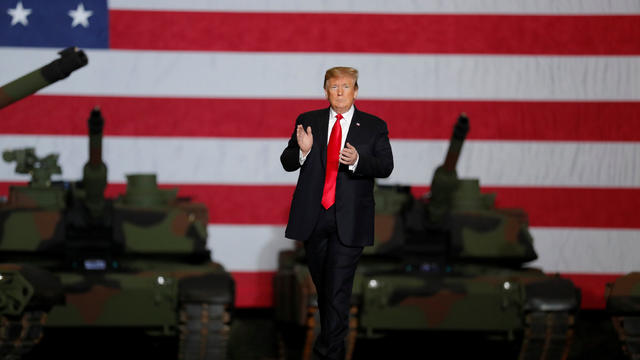 U.S. President Trump visits the Lima Army Tank Plant (LATP) in Lima, Ohio 