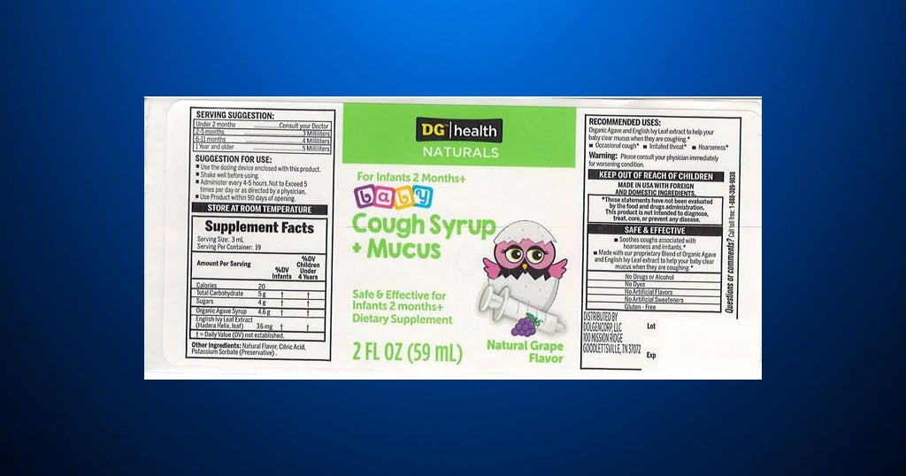 Baby Cough Syrup Recalled Over Possible Bacteria Contamination CBS