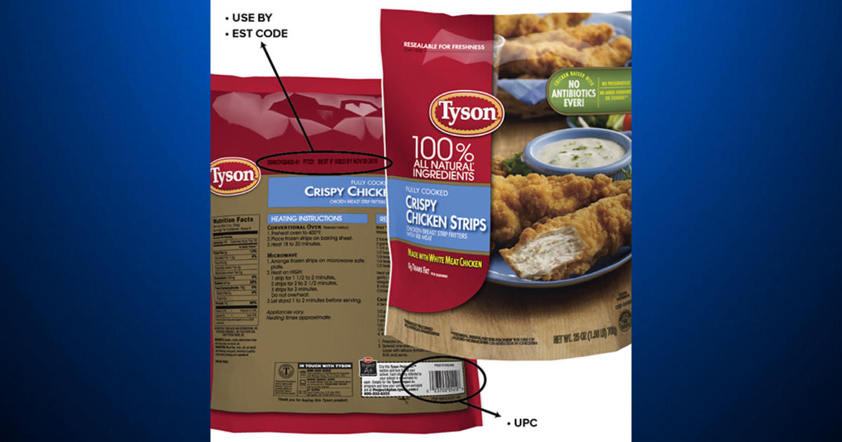 Tyson Foods Recalling 69,000 Pounds Of Chicken Products CBS Pittsburgh