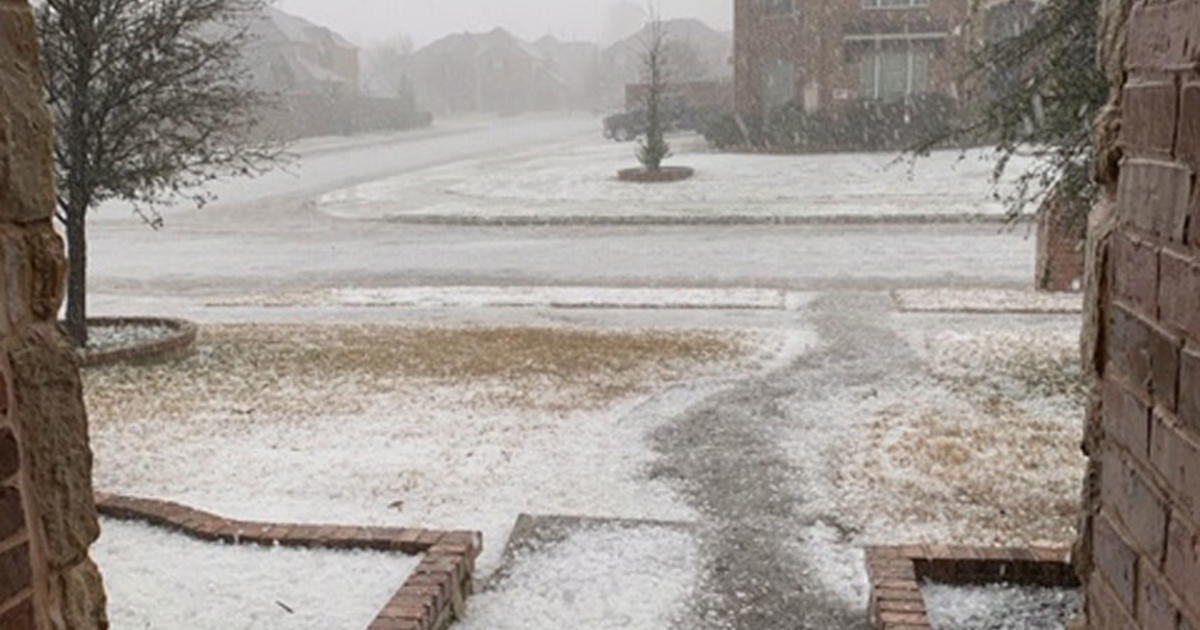 'Like A Snowstorm' Hail Pelts North Texas During Round Of Severe