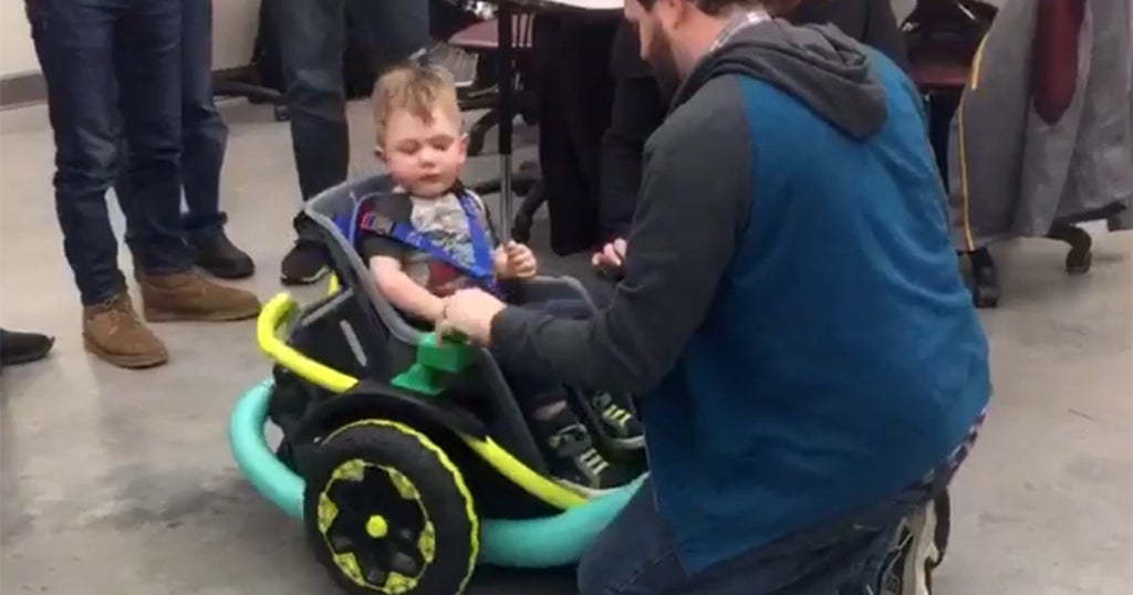 Farmington H.S. Robotics Team Builds Electric Wheelchair For 2YearOld