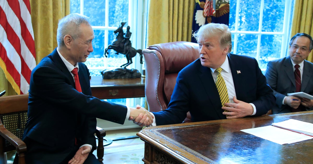Trump says China trade deal has "very good chance of happening" - CBS News