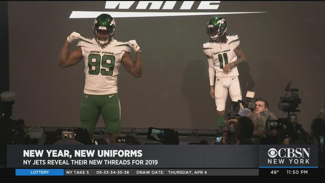 Jets Unveil Brand New Uniforms As Excitement Builds For Upcoming Season -  CBS New York