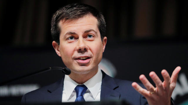 U.S. 2020 Democratic presidential candidate Pete Buttigieg speaks at the 2019 National Action Network National Convention in New York 