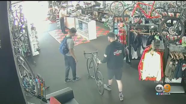 Security video of bike theft 