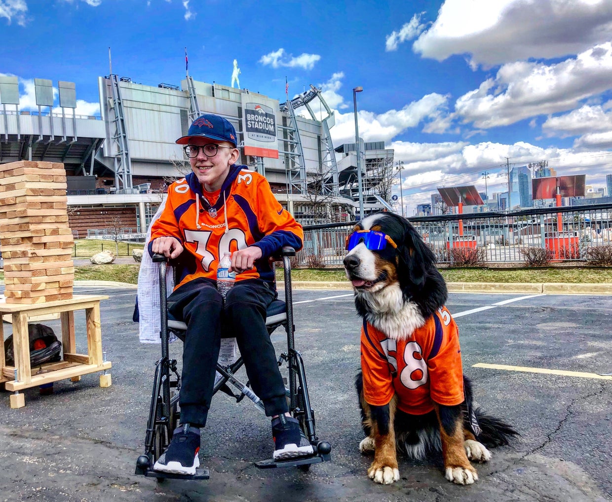 Ill Bronco Fan 1 (Loveland Ski Area Snow Dog) 