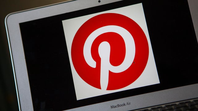 A portrait of the Pinterest logo in Ventura 