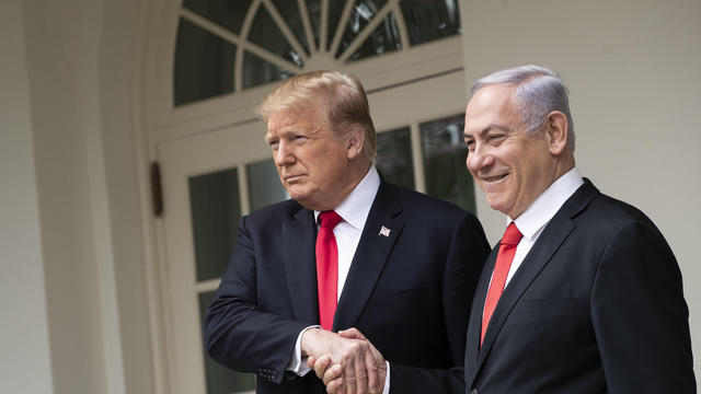 President Donald Trump Welcomes Iraeli Prime Minister Benjamin Netanyahu To The White House 
