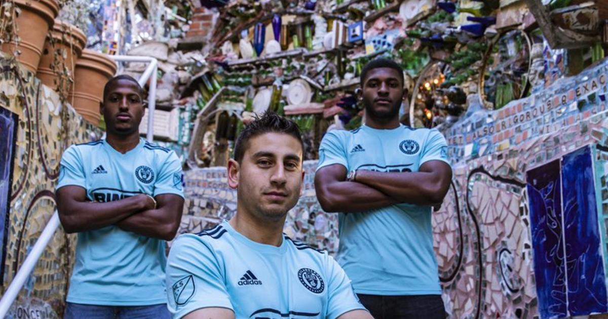 Philadelphia Union wearing recycled plastic jersey with matching