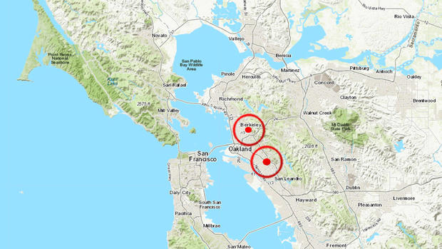 2 East Bay Earthquakes Sat. Apr. 13 