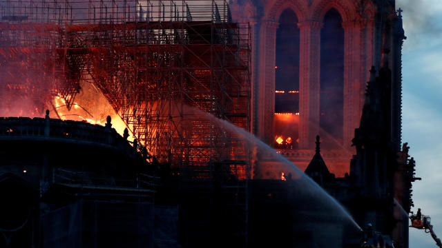 Fire at Notre Dame Cathedral in Paris 