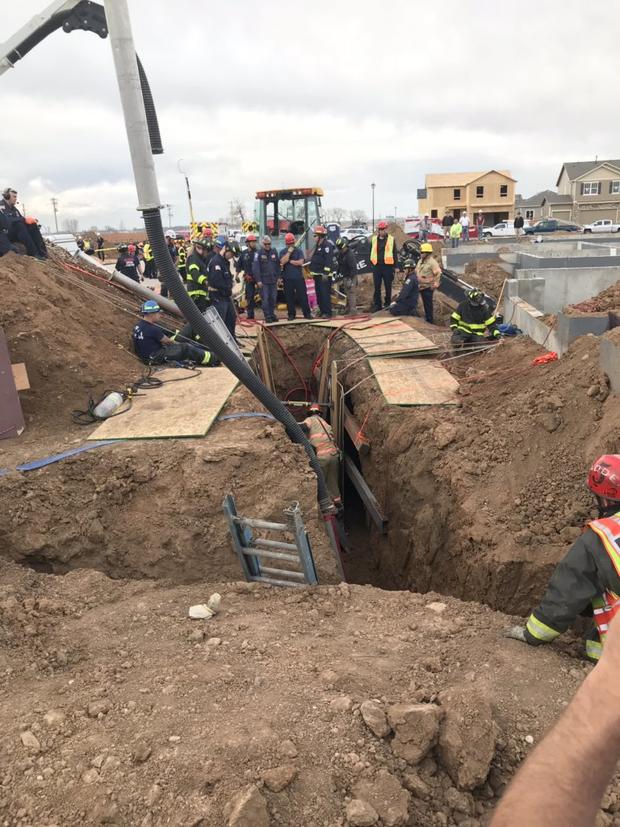 windsor trench rescue (from poudre fire on twitter) 
