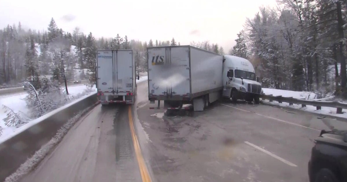 WB I-80 In High Sierra Back Open After Jackknifed Big Rig Blocks Road ...