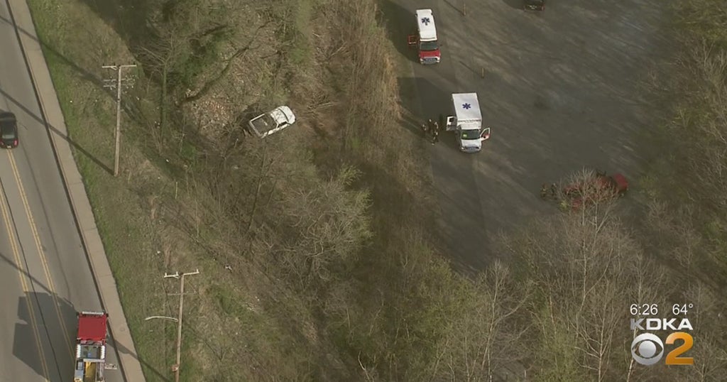 Vehicle Crashes Over Hillside In McKeesport After Driver Suffers