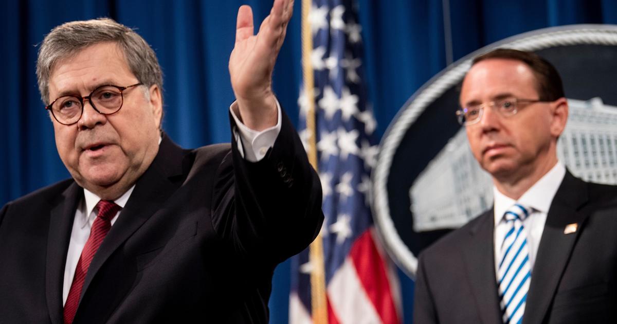 Government lawyers advised Barr not to bring obstruction charges against Trump after Mueller report, newly-released memo reveals
