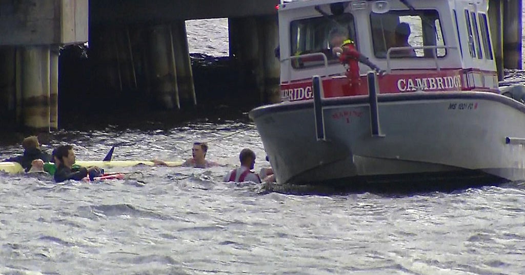 9 People Rescued From Charles River After Crew Boat Capsizes - CBS Boston