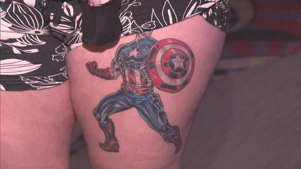captain america tattoo marvel 