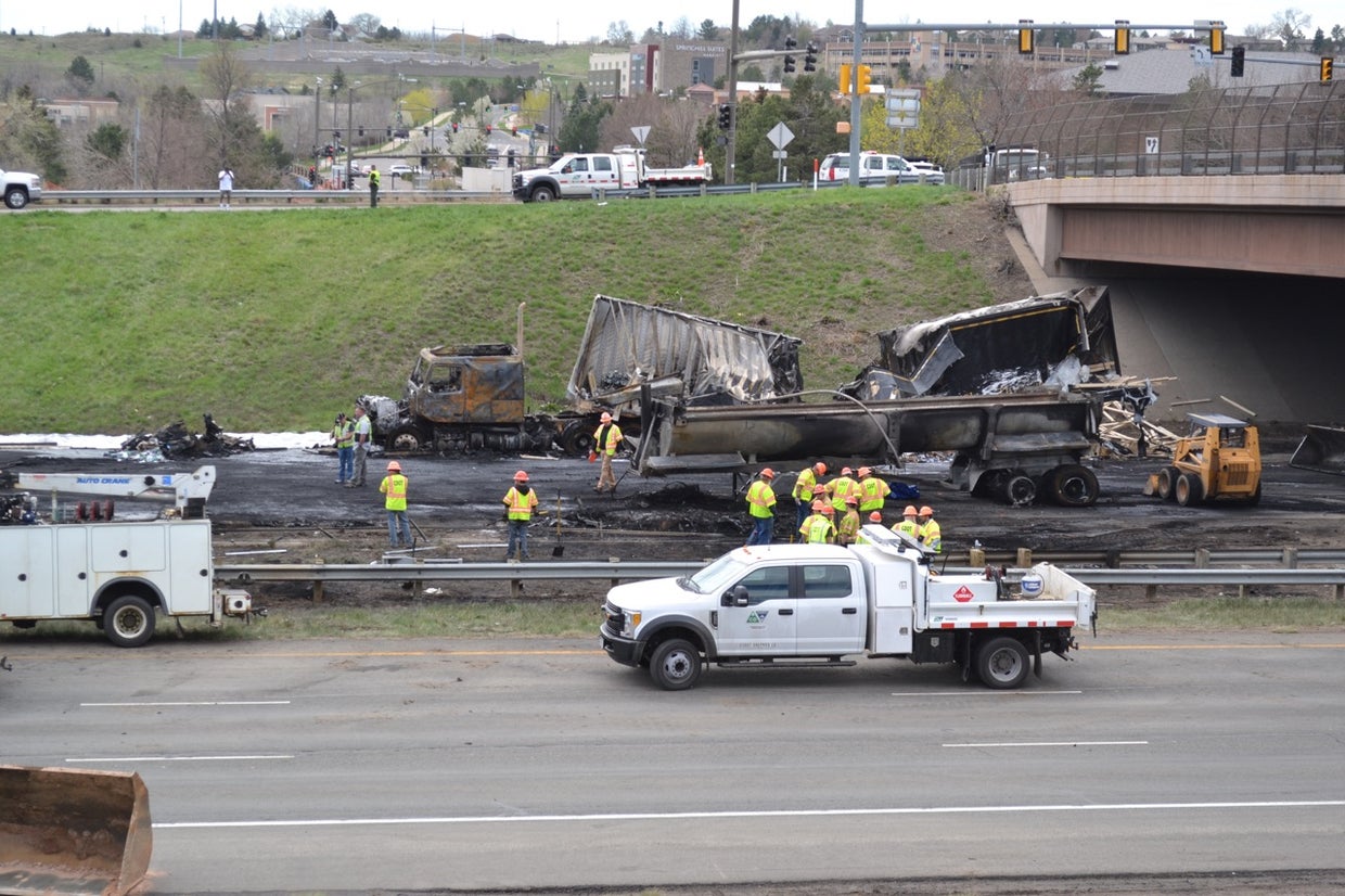 I-70 crash wreckage friday 11AM 