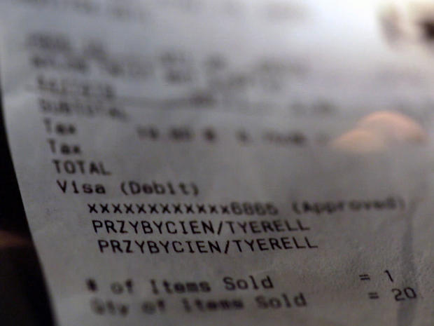 Tyerell Przybycien's receipt for rope 