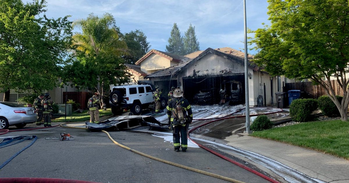 Citrus Heights Garage Fire - CBS Sacramento