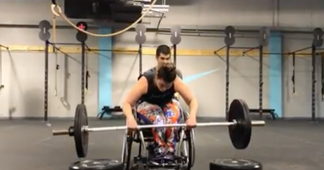 CrossFit trainer with cerebral palsy North Carolina woman with