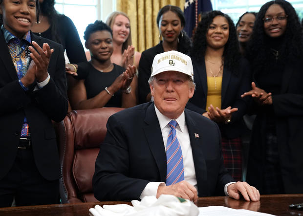 President Donald Trump Welcomes The 2019 NCAA Division I Women's Basketball National Champions Baylor Lady Bears to the White House 