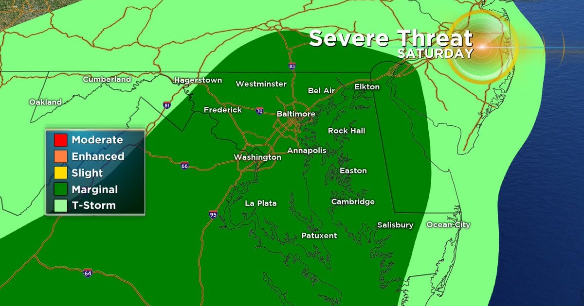 Flash Flood Watch Issued For Saturday Night - CBS Baltimore